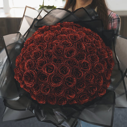 Glittery Rose Bouquet